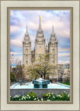 Salt Lake Temple Spring Fountain