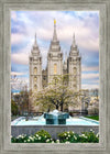 Salt Lake Temple Spring Fountain