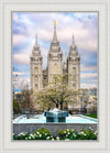 Salt Lake Temple Spring Fountain