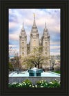 Salt Lake Temple Spring Fountain