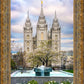 Salt Lake Temple Spring Fountain