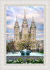 Salt Lake Temple Spring Fountain