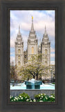 Salt Lake Temple Spring Fountain