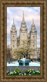 Salt Lake Temple Spring Fountain