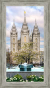 Salt Lake Temple Spring Fountain