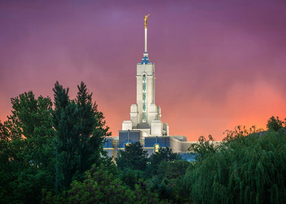 Mount Timpanogos Temple Gradient Sky
