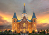 Provo City Center Temple Burning Sky