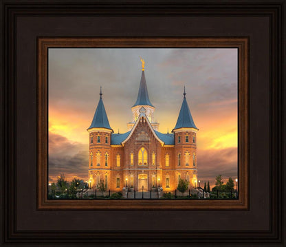Provo City Center Temple Burning Sky