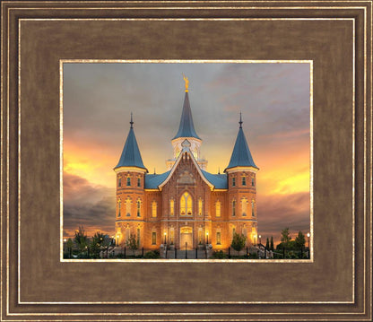 Provo City Center Temple Burning Sky