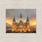 Provo City Center Temple Burning Sky