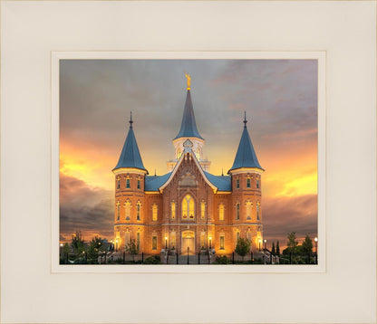Provo City Center Temple Burning Sky