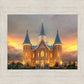 Provo City Center Temple Burning Sky