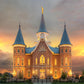 Provo City Center Temple Burning Sky