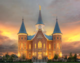 Provo City Center Temple Burning Sky