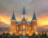 Provo City Center Temple Burning Sky