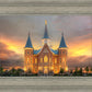 Provo City Center Temple Burning Sky