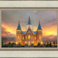 Provo City Center Temple Burning Sky