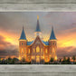 Provo City Center Temple Burning Sky