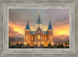 Provo City Center Temple Burning Sky