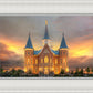 Provo City Center Temple Burning Sky