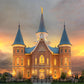 Provo City Center Temple Burning Sky