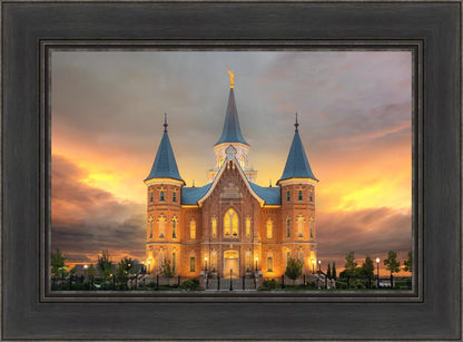 Provo City Center Temple Burning Sky