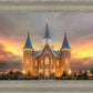Provo City Center Temple Burning Sky