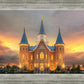 Provo City Center Temple Burning Sky