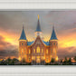 Provo City Center Temple Burning Sky