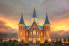 Provo City Center Temple Burning Sky