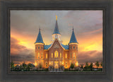 Provo City Center Temple Burning Sky