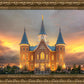 Provo City Center Temple Burning Sky