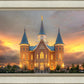 Provo City Center Temple Burning Sky