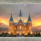 Provo City Center Temple Burning Sky