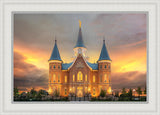 Provo City Center Temple Burning Sky