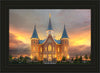 Provo City Center Temple Burning Sky