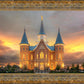Provo City Center Temple Burning Sky