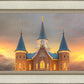 Provo City Center Temple Burning Sky