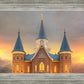 Provo City Center Temple Burning Sky