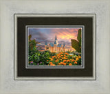 Provo City Center Temple Orange Flowers