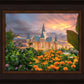 Provo City Center Temple Orange Flowers