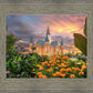 Provo City Center Temple Orange Flowers