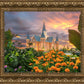 Provo City Center Temple Orange Flowers