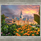 Provo City Center Temple Orange Flowers