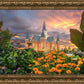 Provo City Center Temple Orange Flowers