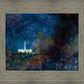 Provo Temple a Pillar of Fire by Night
