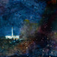 Provo Temple a Pillar of Fire by Night