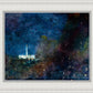 Provo Temple a Pillar of Fire by Night