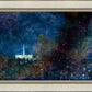 Provo Temple a Pillar of Fire by Night