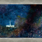 Provo Temple a Pillar of Fire by Night